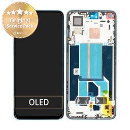 OnePlus Nord 2 5G - LCD zaslon + steklo na dotik + okvir (Blue Haze) - 2011100359 Genuine Service Pack