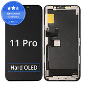 Zaslon Hard OLED za iPhone 11 Pro, Steklo na dotik z okvirjem, FixPremium