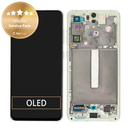 Samsung Galaxy S21 FE G990B - LCD zaslon + steklo na dotik + okvir (Green) - GH82-26414C, GH82-26420C, GH82-26590C Genuine Service Pack