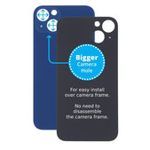 Apple iPhone 13 - Steklo zadnjega ohišja s povečano odprtino za kamero (Blue)