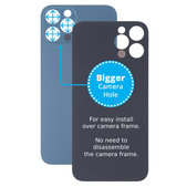 Apple iPhone 13 Pro Max - Steklo zadnjega ohišja s povečano odprtino za kamero (Blue)