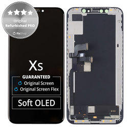 Apple iPhone XS - LCD zaslon + steklo na dotik + okvir Original Refurbished PRO