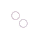 Apple iPhone 13, 13 Mini - Stekleni okvir zadnje kamere (Pink) - 2 kosa