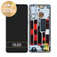 Oppo Reno 4 Pro - LCD zaslon + steklo na dotik + okvir (Galactic Blue) - 4904737 Genuine Service Pack
