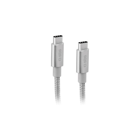 SBS - kabel USB-C / USB-C (1,8 m), siv