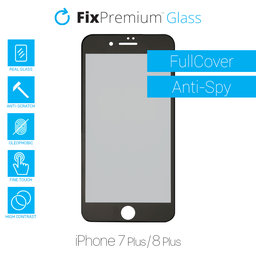 FixPremium Privacy Anti-Spy Glass - Kaljeno Steklo za iPhone 7 Plus in 8 Plus