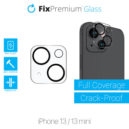 FixPremium Glass - Kaljeno Steklo za zadnjo kamero za iPhone 13 in 13 mini