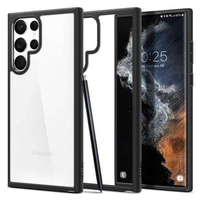 Spigen - Ovitek Ultra Hybrid za Samsung Galaxy S22 Ultra, Matte Black