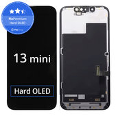 Zaslon Hard OLED za iPhone 13 Mini, Steklo na dotik z okvirjem, FixPremium