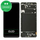 Samsung Galaxy A71 A715F - LCD zaslon + steklo na dotik + okvir (Small Size Panel) OLED