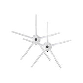 Xiaomi Roborock S4, S5 Max, S6, S6 MaxV, S6 Pure, S7, S7+, S7 MaxV, S7 Pro Ultra, Q7, Q7+, Q7 Max, Q7 Max+, T7S Plus , E4, E5, T4, T6, Xiaowa E3 - Stranska krtača (Bela) - 2 kosa