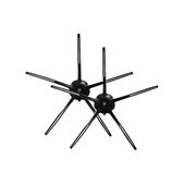 Xiaomi Roborock S4, S5 Max, S6, S6 MaxV, S6 Pure, S7, S7+, S7 MaxV, S7 Pro Ultra, Q7, Q7+, Q7 Max, Q7 Max+, T7S Plus , E4, E5, T4, T6, Xiaowa E3 - Stranska krtača (Črna) - 2 kosa