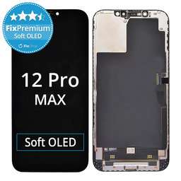Apple iPhone 12 Pro Max - LCD zaslon + steklo na dotik + okvir Soft OLED FixPremium
