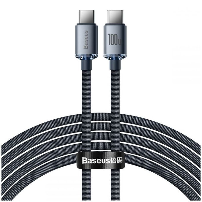 Baseus - USB-C / USB-C Kabel (2m), črna