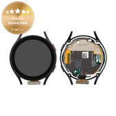 Samsung Galaxy Watch 4 44mm R870 R875 - LCD zaslon + steklo na dotik + okvir (črna) - GH97-26410A Genuine Service Pack