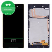 Sony Xperia Z5 E6653 - LCD zaslon + steklo na dotik + okvir (Black) TFT