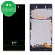 Sony Xperia Z5 E6653 - LCD zaslon + steklo na dotik + okvir (Black) TFT