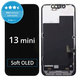 Zaslon Soft OLED za iPhone 13 Mini, Steklo na dotik z okvirjem, FixPremium