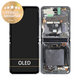 Samsung Galaxy Z Flip 5G F707B - LCD zaslon + steklo na dotik + okvir (Mystic Grey) - GH82-27359A Genuine Service Pack
