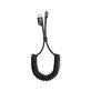Baseus - Lightning / USB Kabel (1m), vzmet, črna