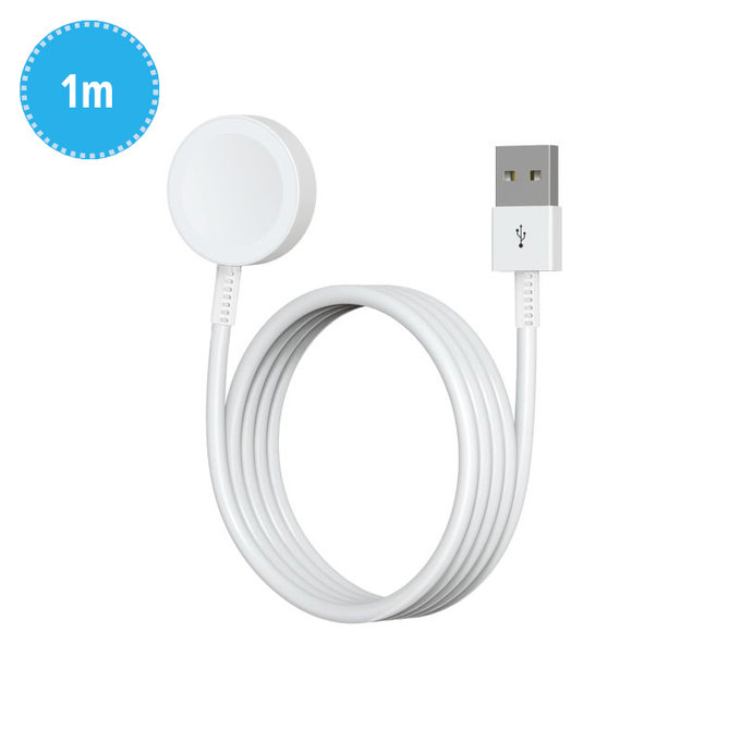 Magnetni polnilni kabel za Apple Watch, USB-A, 1 m, plastika, bulk