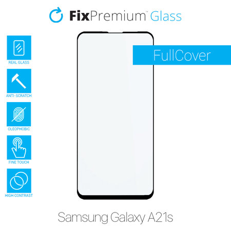 FixPremium FullCover Glass - Kaljeno Steklo za Samsung Galaxy A21s