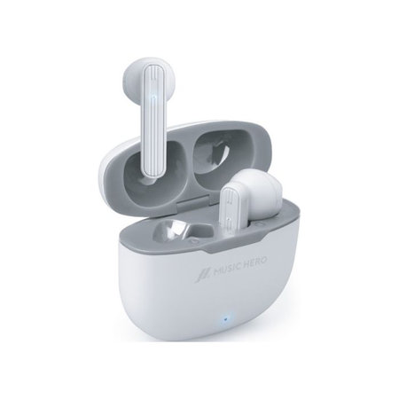 Music Hero - Bluetooth slušalke TWS Twin Flow, bele
