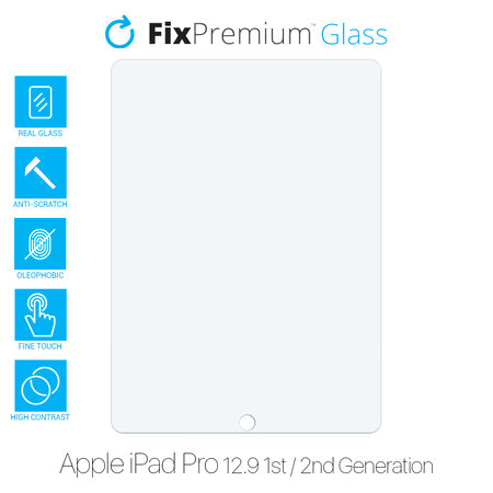 FixPremium Glass - Kaljeno Steklo za Apple iPad Pro 12.9" (1st Gen 2015, 2nd Gen 2017)