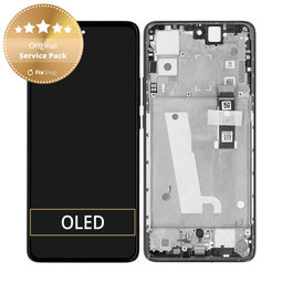 Motorola Edge 30 XT2203 - LCD zaslon + steklo na dotik + okvir (Black) - 5D68C20584 Genuine Service Pack