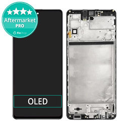 Samsung Galaxy M51 M515F - LCD zaslon + steklo na dotik + okvir (Celestial Black) OLED