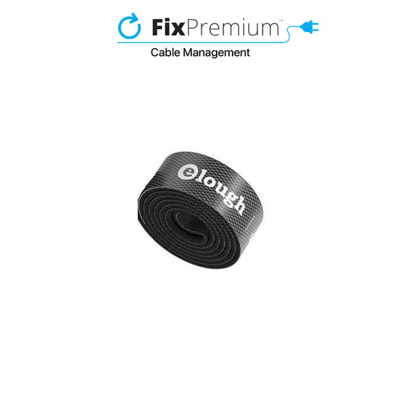Elough - Organizator za kable - trak (0,5 m), črn