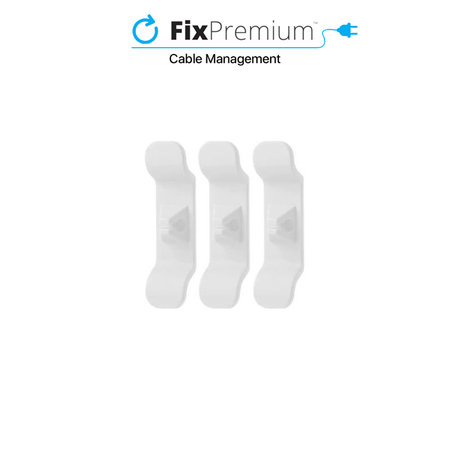 FixPremium - Organizator kablov - Ročaj - Komplet 3 kosov, prozoren