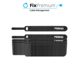 Fonken - Organizator za kable - Vezalni trak - Komplet 20 kosov, črn