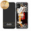 Asus Zenfone 9 AI2202 - LCD zaslon + steklo na dotik + okvir (Midnight Black) - 90AI00C1-R20010 Genuine Service Pack