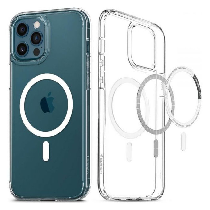Spigen - Ovitek Ultra Hybrid z MagSafe za iPhone 12 Pro Max, bela
