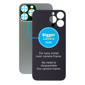 Apple iPhone 13 Pro Max - Steklo zadnjega ohišja s povečano luknjo za kamero (Alpine Green)