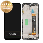Samsung Galaxy A23 5G A236B - LCD zaslon + steklo na dotik + okvir (Black) - GH82-29734A, GH82-29735A Genuine Service Pack