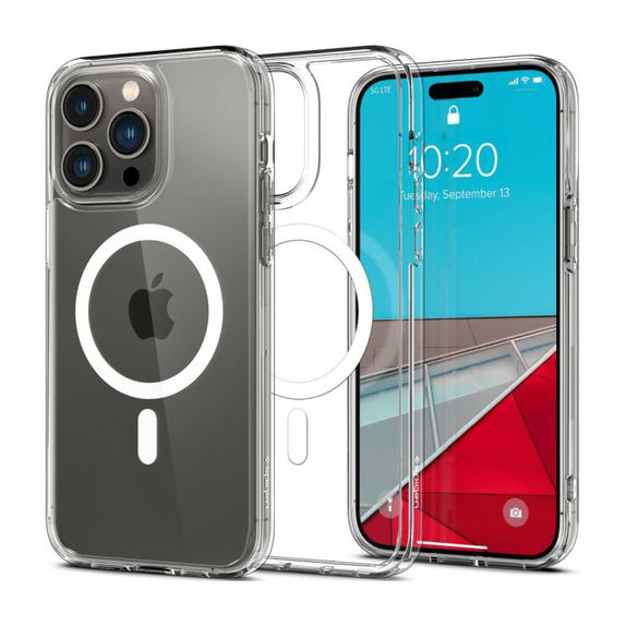 Spigen - Ovitek Ultra Hybrid z MagSafe za iPhone 14 Pro Max, bela
