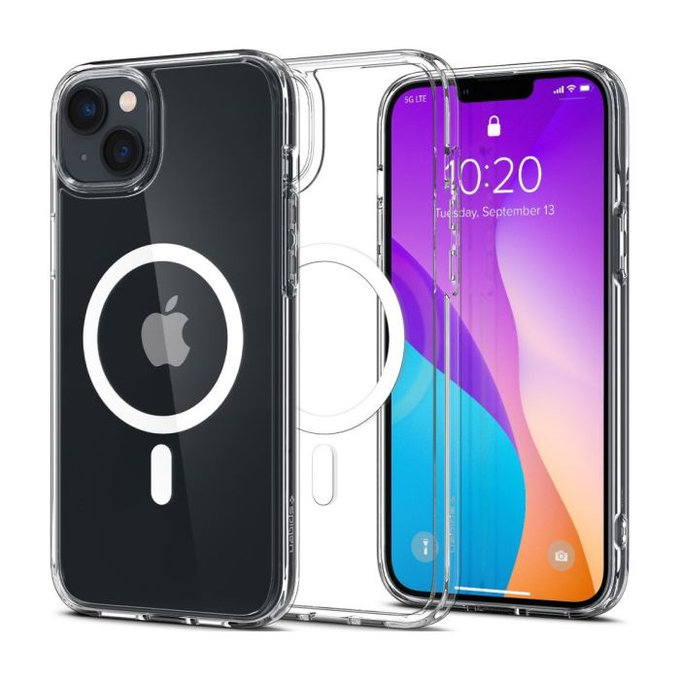 Spigen - Ovitek Ultra Hybrid z MagSafe za iPhone 14 Plus, bela