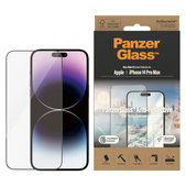 Kaljeno steklo UWF Anti-Reflective AB z aplikatorjem za iPhone 14 Pro Max, Črna, PanzerGlass