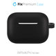 FixPremium - Silikonski ovitek s karabinom za AirPods Pro, črn