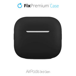 FixPremium - Silikonski ovitek za AirPods 3, črn