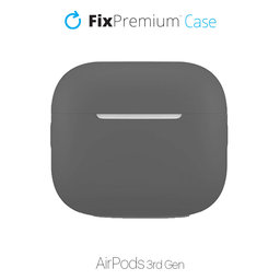 FixPremium - Silikonski ovitek za AirPods 3, vesoljsko siv