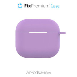 FixPremium - Silikonski ovitek za AirPods 3, lila
