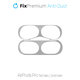 FixPremium - Nalepka proti prahu za AirPods Pro, srebrna