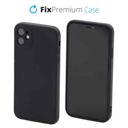 FixPremium - Silikonski ovitek za iPhone 11, črn