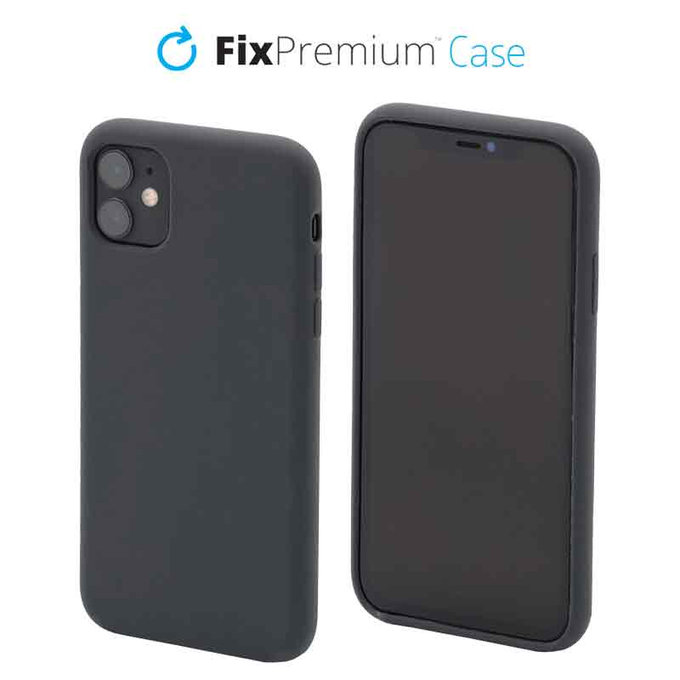FixPremium - Silikonski ovitek za iPhone 11, space grey