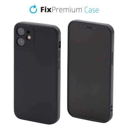 FixPremium - Silikonski ovitek za iPhone 12 mini, črn