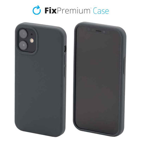 FixPremium - Silikonski ovitek za iPhone 12 mini, space grey