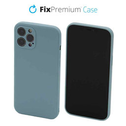 FixPremium - Silikonski ovitek za iPhone 12 Pro Max, svetlo cyan